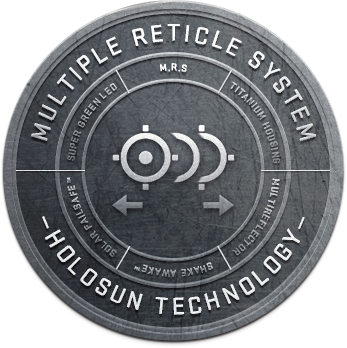 Point rouge tubulaire AR15 Holosun SCRS RD MRS dot + circle