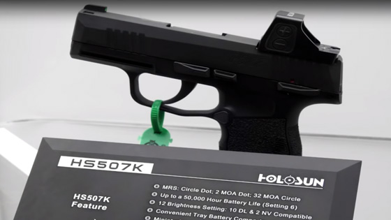 SHOT 2020 - Holosun ULTRA SLIM Battery-Less Pistol Sight (BLPS)