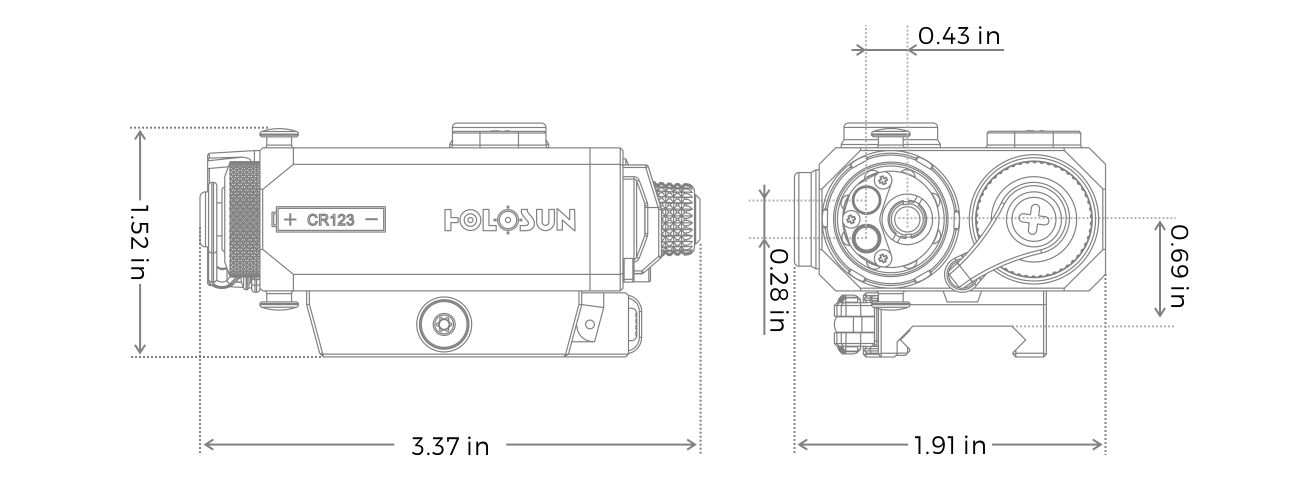 Désignateur Laser / Lampe Holosun LS321R